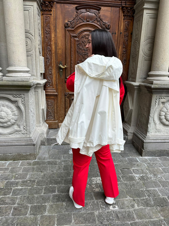 weisse Outdoorjacke aus Nylon von Marina Rinaldi_grosse Grössen_DE BOER plus Luzern_12