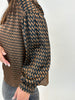 Bluse im Retro-Print von Mat Fashion - grosse Grössen - DE BOER plus Luzern 