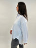 weisse Bluse mit Steinchen und leichter O-Shape von Mat Fashion - grosse Grössen - DE BOER plus Luzern 