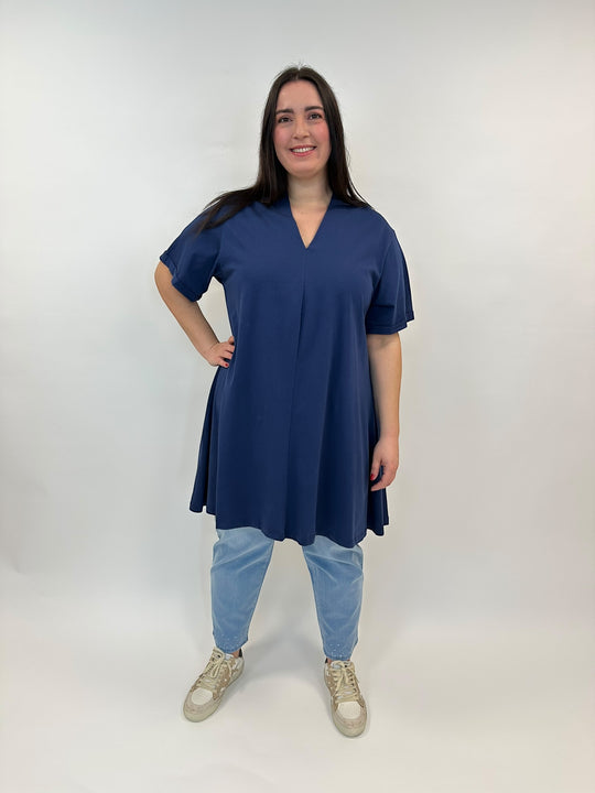 T-Shirt in Türkisblau von Mat Fashion_grosse Grössen_DE BOER plus Luzern_4