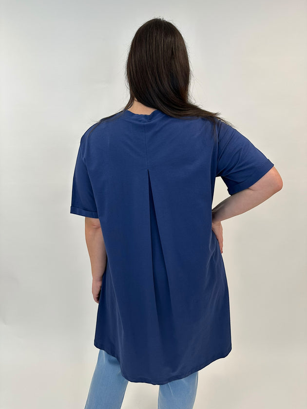 T-Shirt in Türkisblau von Mat Fashion_grosse Grössen_DE BOER plus Luzern_2