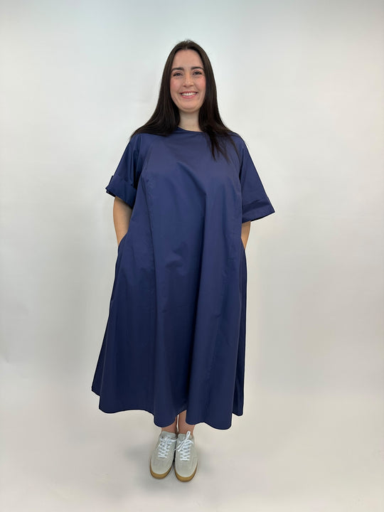 Baumwoll-Kleid in Marine von Mat Fashion_grosse Grössen_DE BOER plus Luzern_4