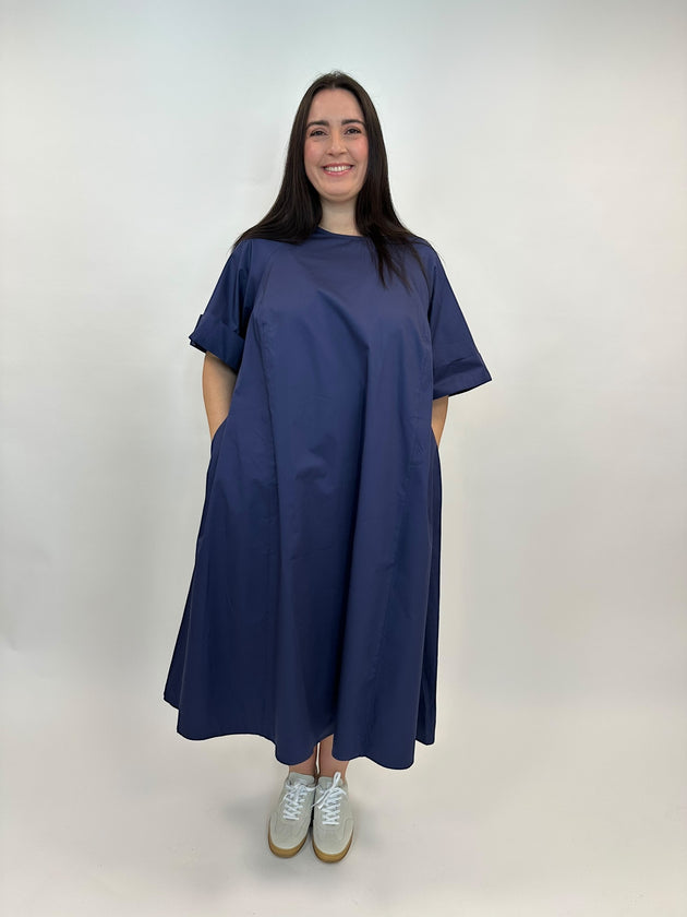 Baumwoll-Kleid in Marine von Mat Fashion_grosse Grössen_DE BOER plus Luzern_4