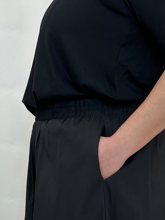 Baumwoll-Jupe in Schwarz von Mat Fashion_grosse Grössen_DE BOER plus Luzern_5
