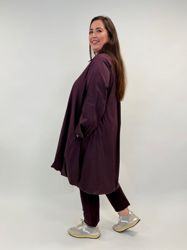 Baumwollkleid in Bordeaux von Mat Fashion_grosse Grössen_DE BOER plus_3