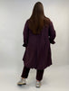 Baumwollkleid in Bordeaux von Mat Fashion_grosse Grössen_DE BOER plus_2