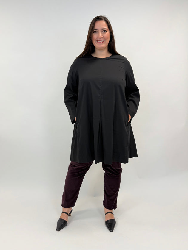 Baumwollkleid in Bordeaux von Mat Fashion_grosse Grössen_DE BOER plus_2