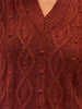 Zopfstrick-Pullover in Rostrot von Mat Fashion_grosse Grössen_DE BOER plus Luzern_4