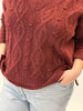 Zopfstrick-Pullover in Rostrot von Mat Fashion_grosse Grössen_DE BOER plus Luzern_5