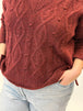 Zopfstrick-Pullover in Rostrot von Mat Fashion_grosse Grössen_DE BOER plus Luzern_5