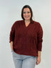 Zopfstrick-Pullover in Rostrot von Mat Fashion_grosse Grössen_DE BOER plus Luzern_1