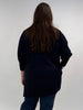 Rundhals-Pullover in Schwarz mit seitlichen Schlitzen von Marina Rinaldi_grossen Grössen_DE BOER plus Luzern_4
