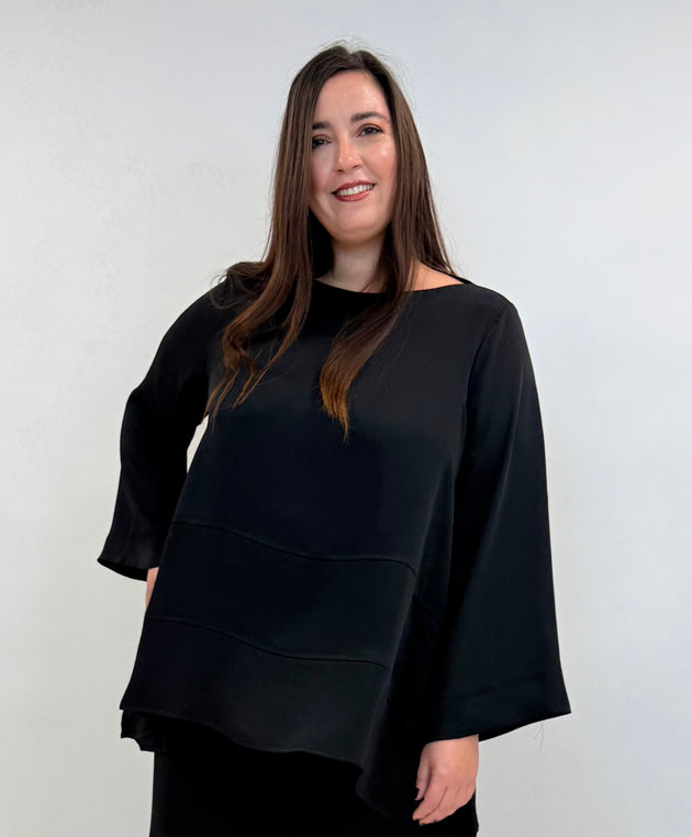 A-Form Tunika in Schwarz von Mat Fashion_grosse Grössen_DE BOER plus Luzern_1