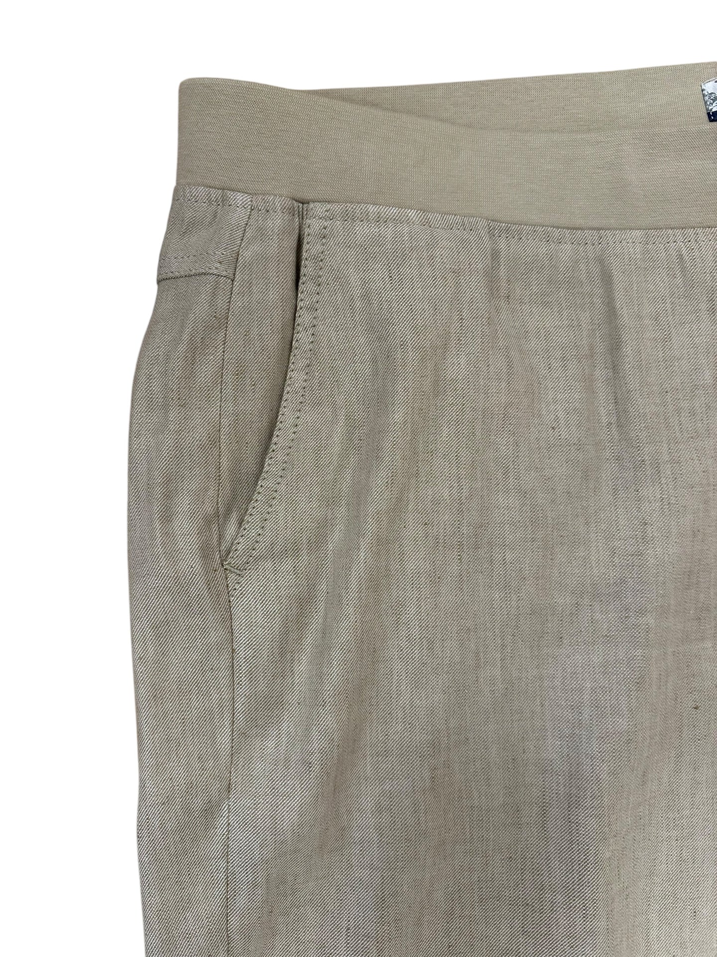 Baumwollhose in Leinenoptik in Beige_grosse Grössen_DE BOER plus Luzern_6
