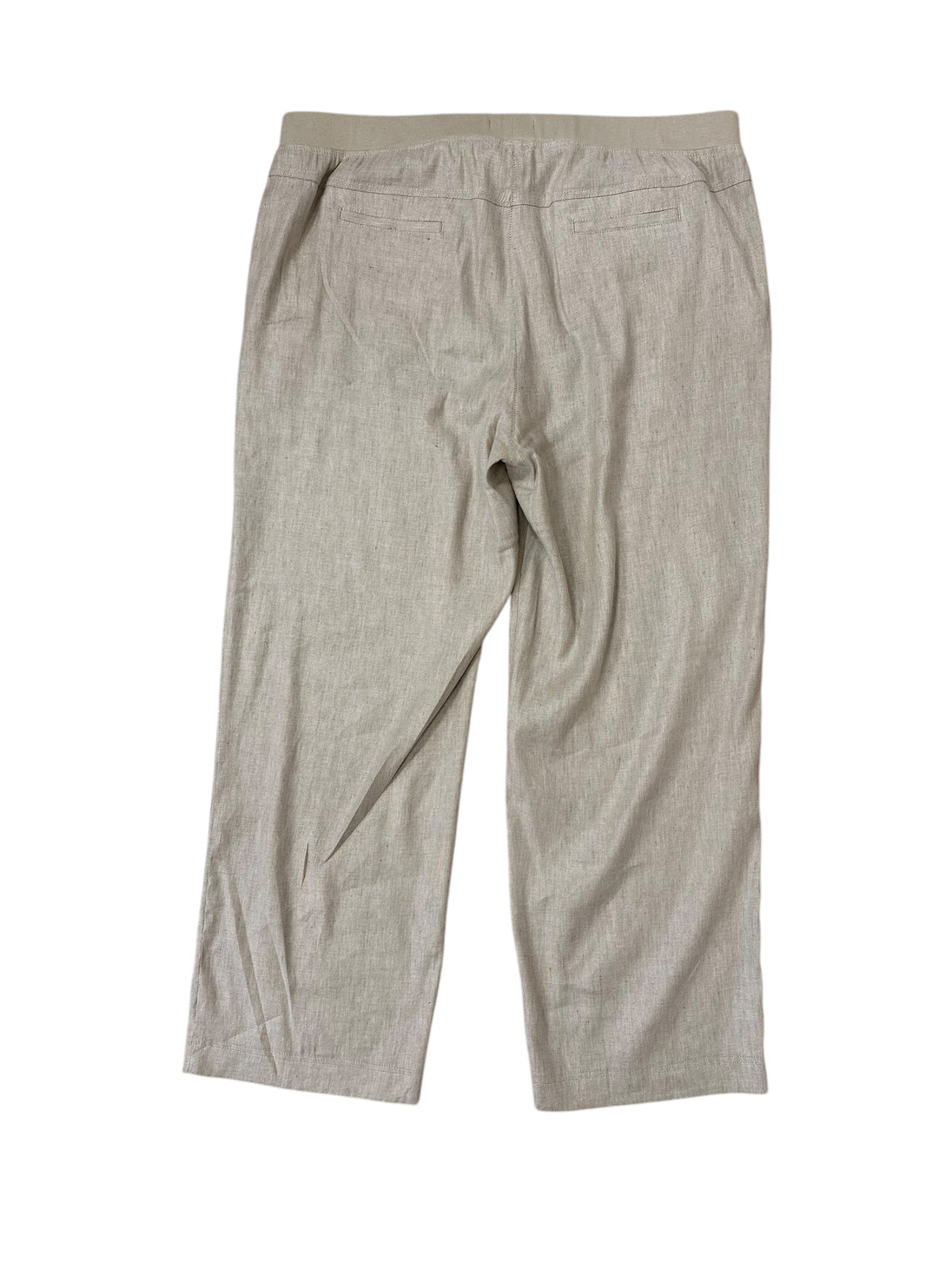 Baumwollhose in Leinenoptik in Beige_grosse Grössen_DE BOER plus Luzern_5