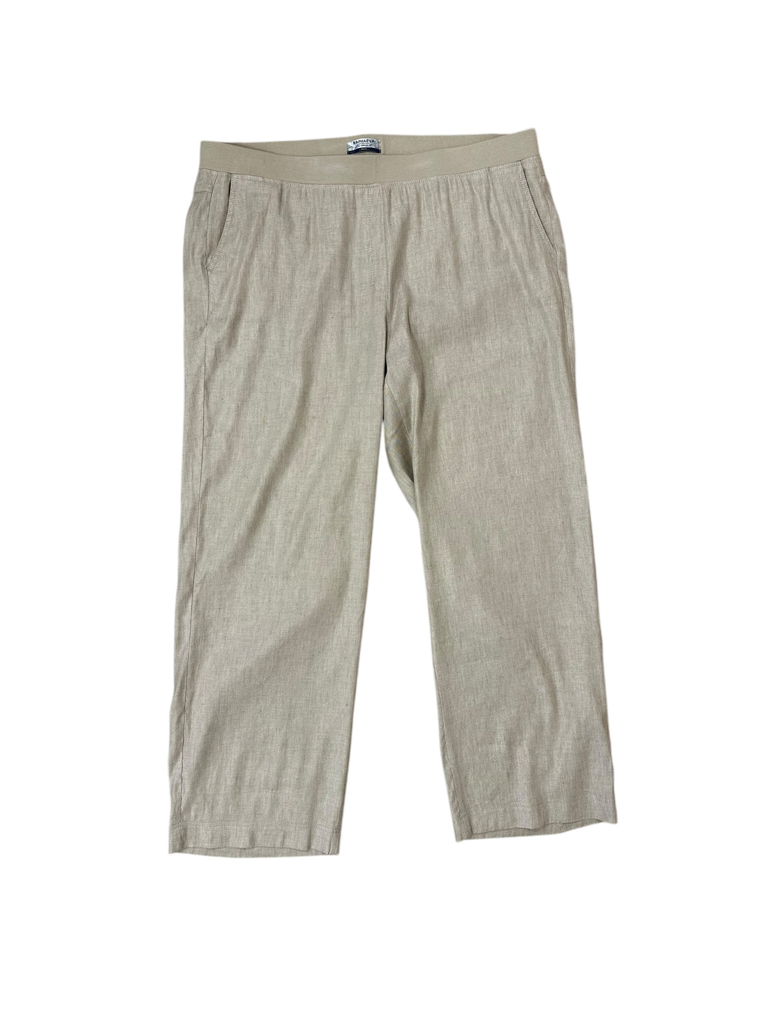 Baumwollhose in Leinenoptik in Beige_grosse Grössen_DE BOER plus Luzern_4