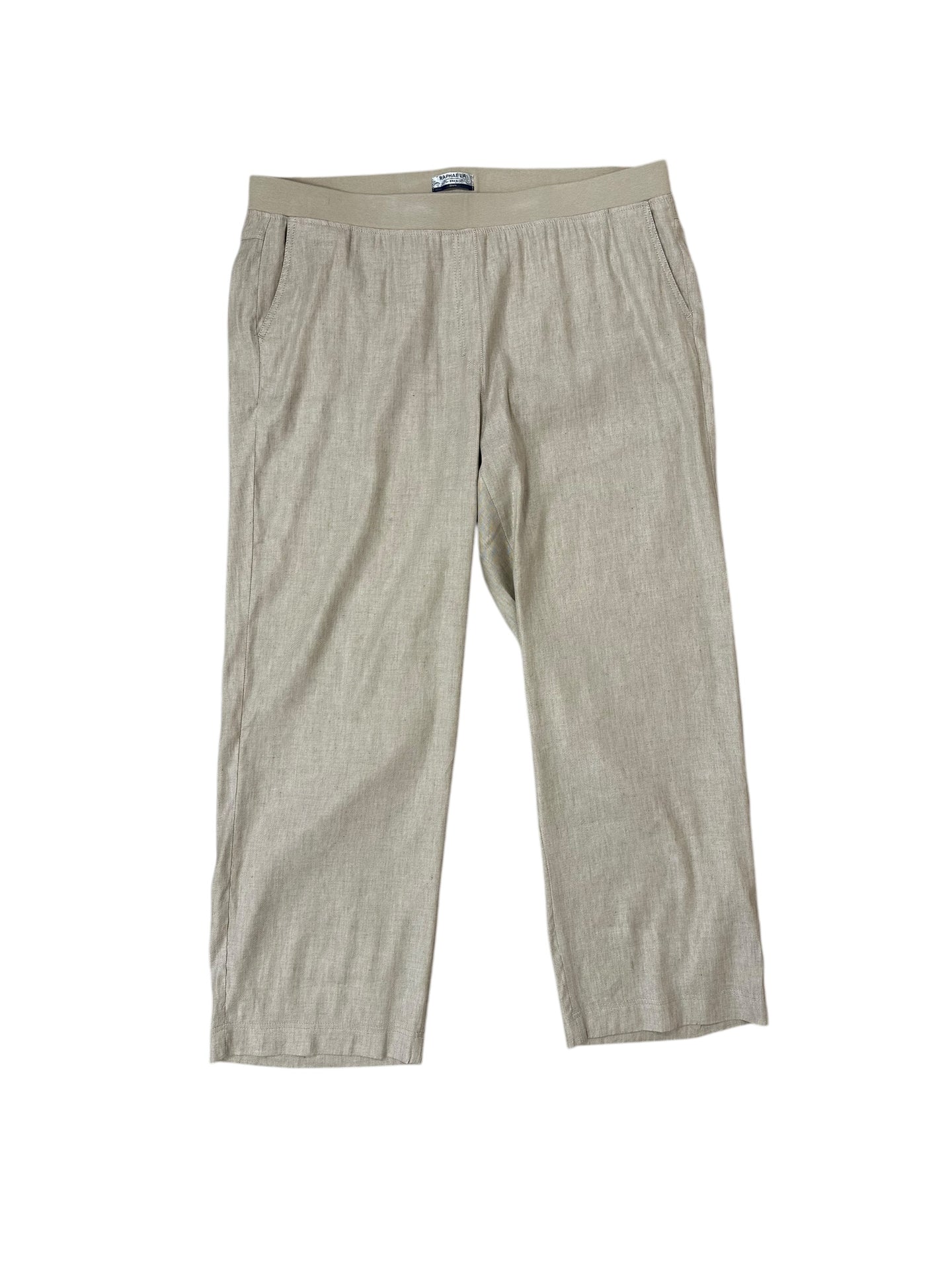 Baumwollhose in Leinenoptik in Beige_grosse Grössen_DE BOER plus Luzern_4
