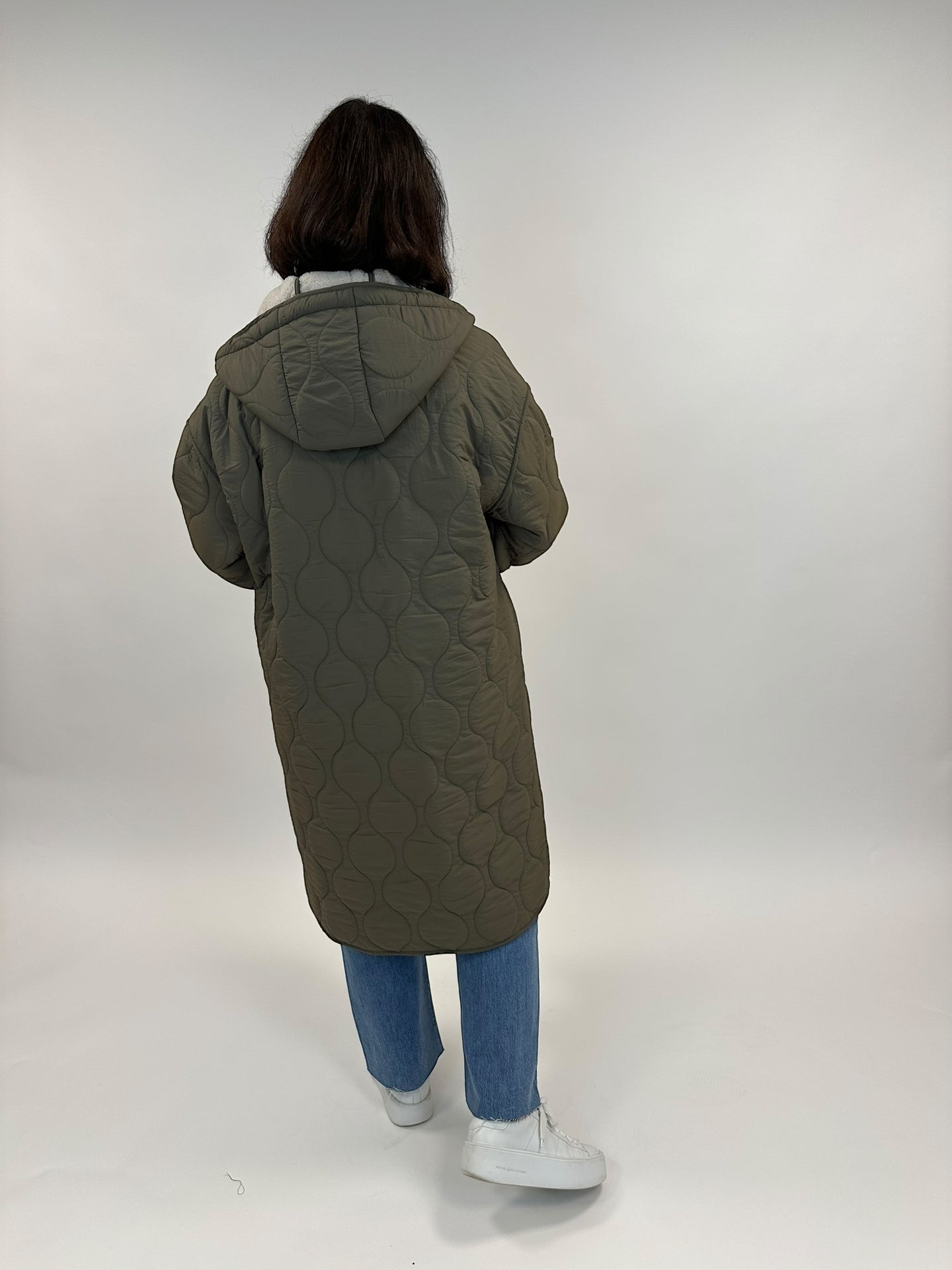 Parka mit Fun Fur Futter in Olive von Rino&Pelle - grosse Grössen - DE BOER plus Luzern