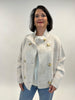 Doppelreiher-Wolloptik-Strickjacke - mit Glencheck von Rino&Pelle - grosse Grössen - DE BOER plus Luzern