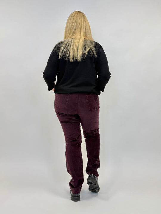 Feincord Hose in Bordeaux von Raphaela by Brax_grosse Grössen_DE BOER plus Luzern_4