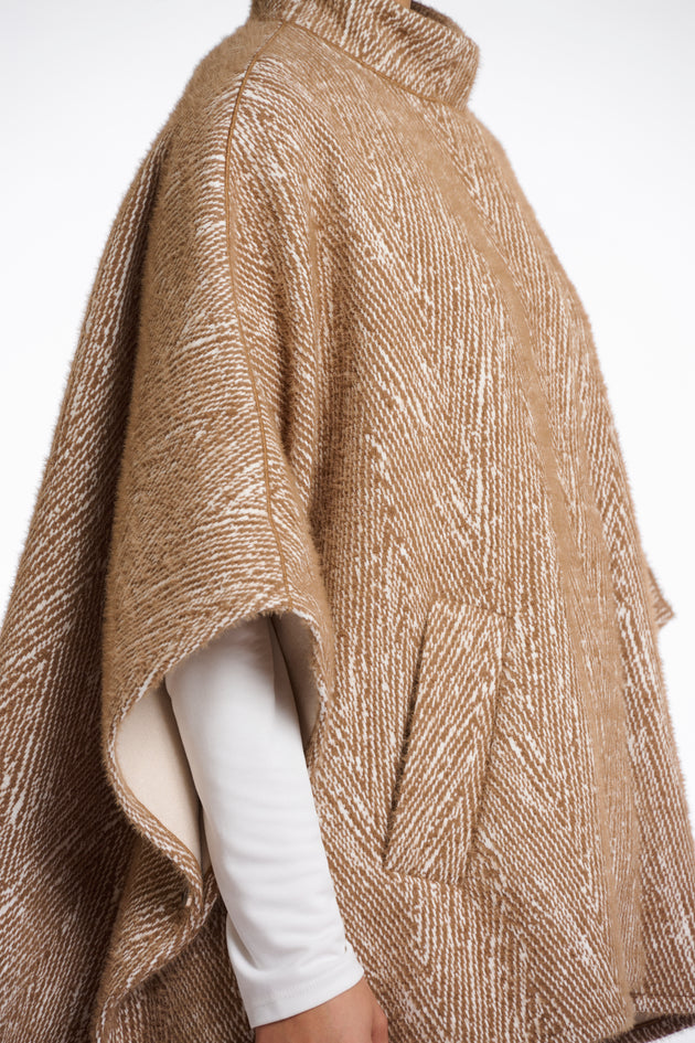 Hut in Fantasie-Print Camel/Weiss von Rino & Pelle_grossen Grössen_DE BOER plus Luzern_3