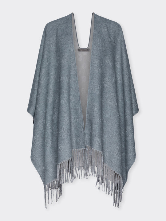 Wollcape in Grau von Elena Mirò_grosse Grössen_DE BOER plus Luzern_7