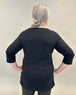 3/4 T-Shirt schwarz von Thylie_Modelle Bridget_grosse Grössen_DE BOER plus Luzern