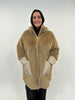 Teddy Jacke mit Nylondetails in Camel von White Label by Rofa_grosse Grössen_DE BOER plu Luzern