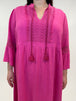 langes Sommerkleid in Pink von Yoek Fashion_grosse Grössen_DE BOER plus Luzern_7