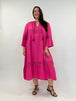 langes Sommerkleid in Pink von Yoek Fashion_grosse Grössen_DE BOER plus Luzern_3