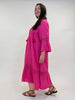 langes Sommerkleid in Pink von Yoek Fashion_grosse Grössen_DE BOER plus Luzern_2