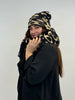 Mütze in Leo_Print in Camel/Schwarz von YOEK_grosse Grössen_DE BOER plus Luzern_3