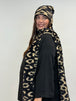 Mütze in Leo_Print in Camel/Schwarz von YOEK_grosse Grössen_DE BOER plus Luzern_2