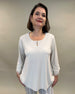 Shirt Bluse in Technomaterial von Zeitlos by Luana_grosse Grössen_DE BOER plus Luzern