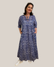 Baumwoll-Kleid in Ethno-Print mit Rüschen und Ziernaht von Marina Rinaldi - grosse Grössen - deboerplus